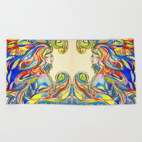 By Your Side Beach Towel