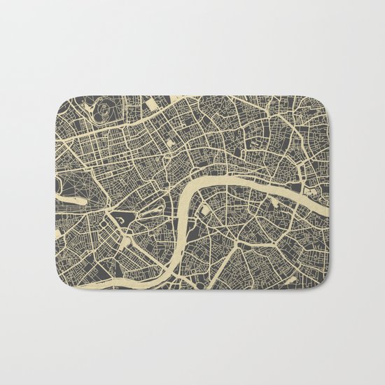 London map Bath Mat
