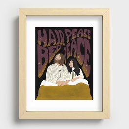 Hair Peace, Bed Peace Recessed Framed Print