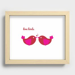 Love Birds Recessed Framed Print