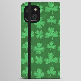 St Patrick's day clovers iPhone Wallet Case