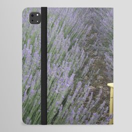 Yellow Chair In A Lavender Field Photograph iPad Folio Case