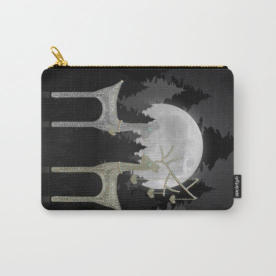 Love Joy Peace (Happy Holi-deer Sparkle) Carry-All Pouch