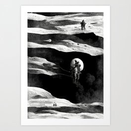 Moon Explorers Art Print