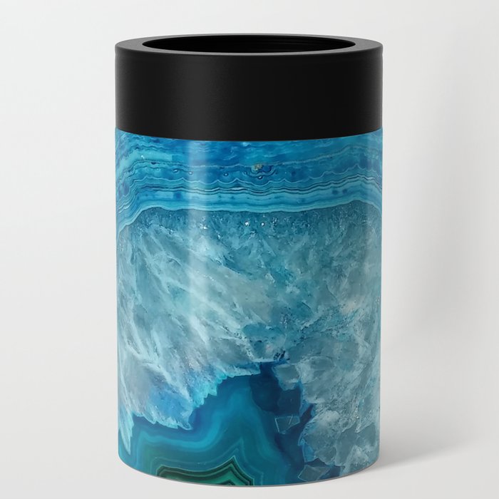 Turquoise Blue Agate Can Cooler