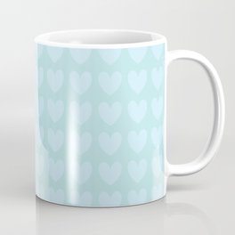 Mint Heart Pattern Coffee Mug | Hearts, Pattern, Minthearts, Pop Art, Pastelgreen, Heart, Mint, Graphic, Pastel, Geometric 