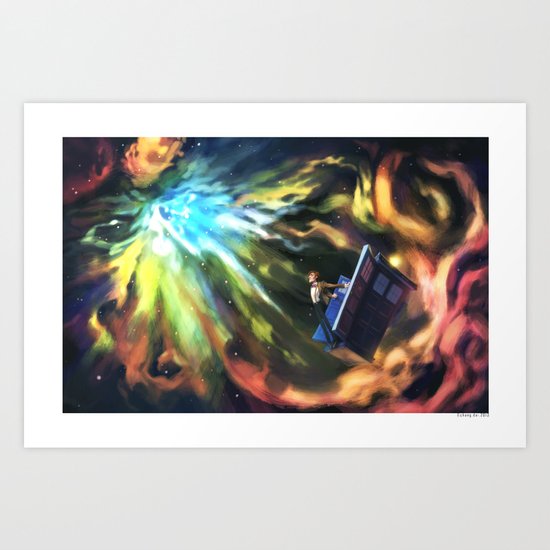 Man on the Edge of Forever Art Print