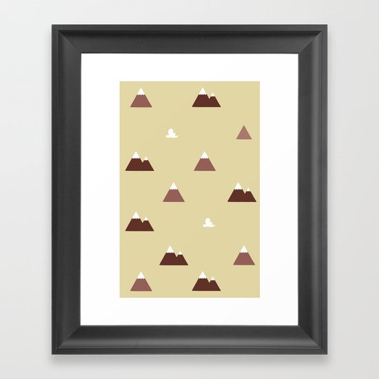 Mountains Framed Art Print