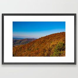 Autumn In The Blue Ridge Mountains Framed Art Print