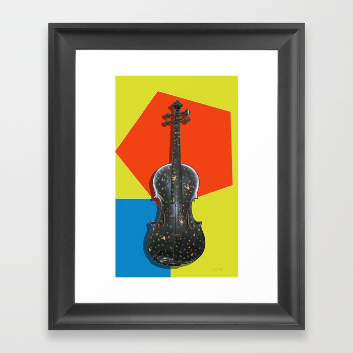 Funky Violin Framed Art Print
