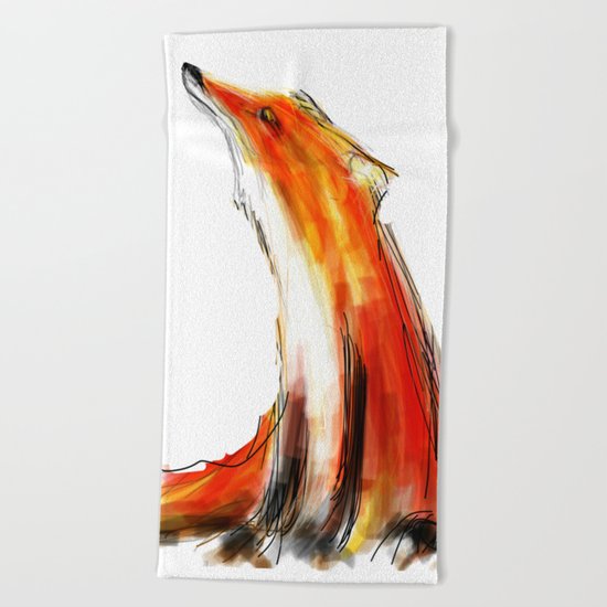 Wise Fox Beach Towel