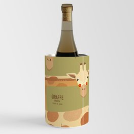 Giraffe, African Wildlife Wine Chiller