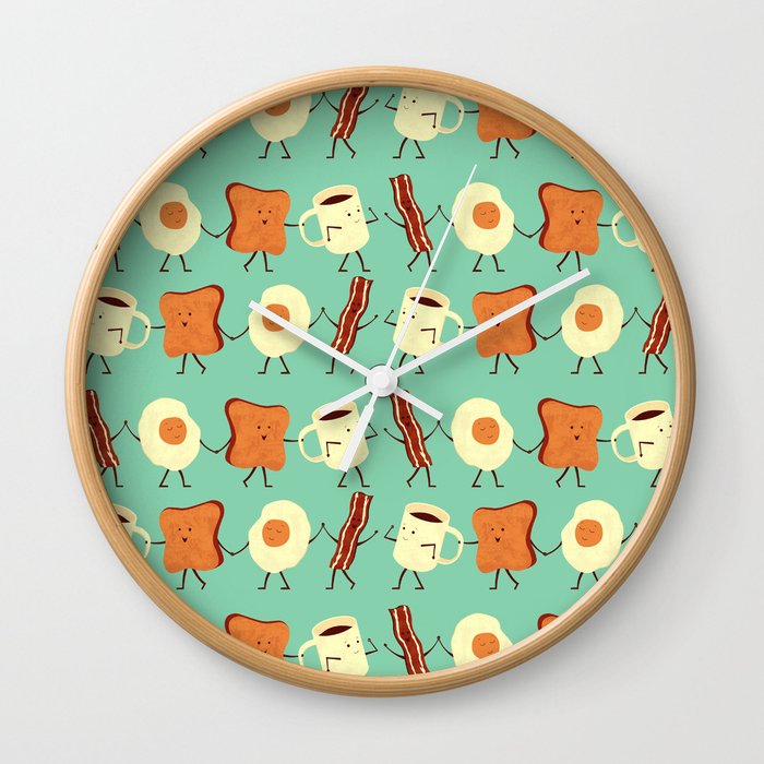 Let's All Go And Have Breakfast Wall Clock