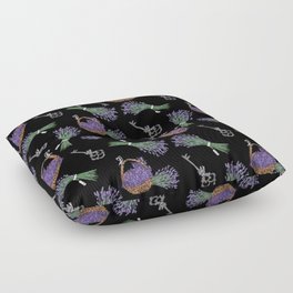 Lavender floral pattern Floor Pillow