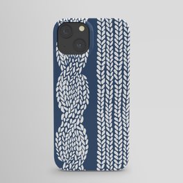 Cable Row Navy 1 iPhone Case
