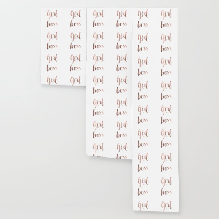 Girl Boss Rose Gold Wallpaper