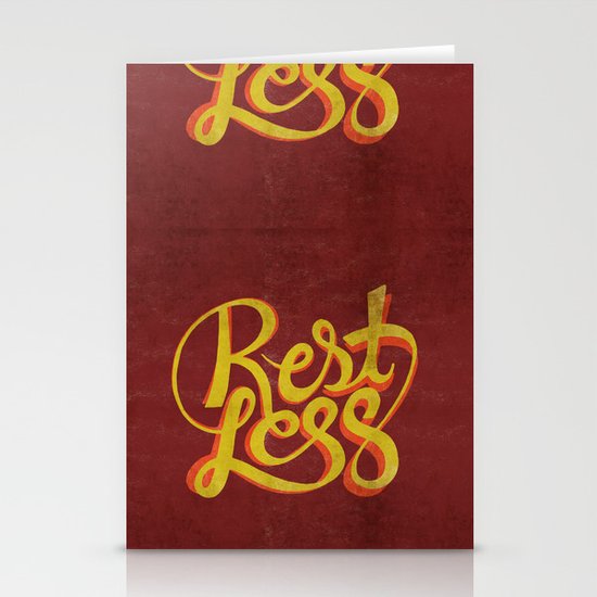 RestLess. Stationery Cards