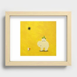 Black Sun Recessed Framed Print