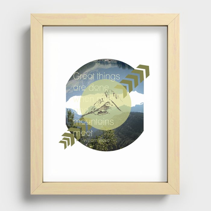 Great things Recessed Framed Print