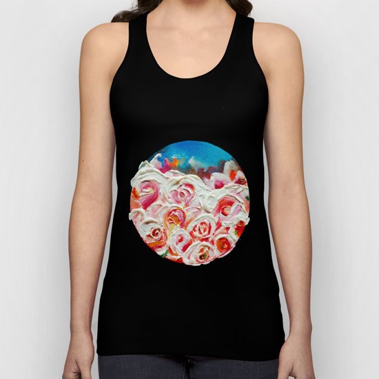 Roses on Fire Unisex Tank Top