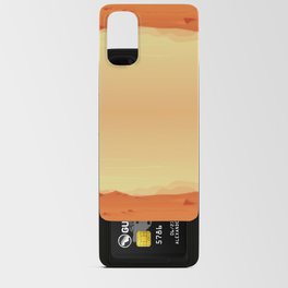 Orange Desert illustration Android Card Case