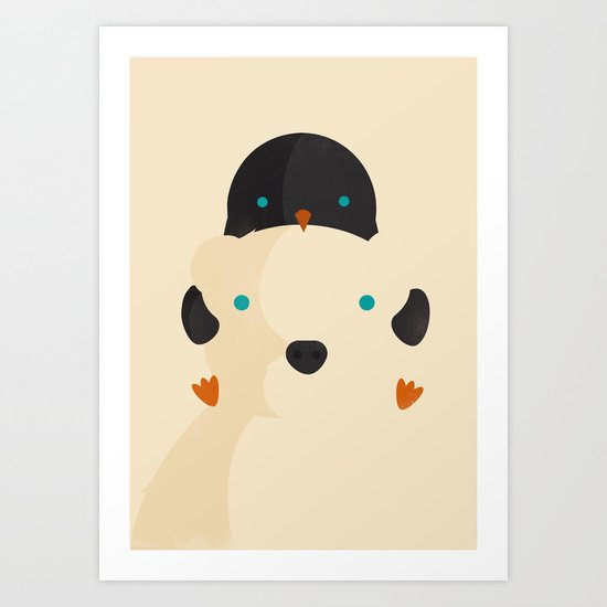 Snow Buddies Art Print