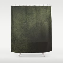 Old dark green Shower Curtain