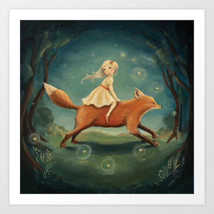 Fox Girl by Emily Winfield Martin Art Print