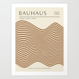 Exhibition poster-Bauhaus 1. Art Print