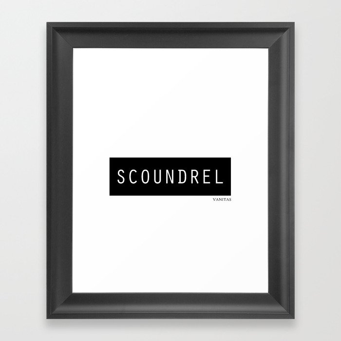 Scoundrel Framed Art Print