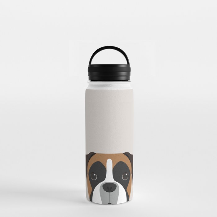 Boxer Portrait Water Bottle