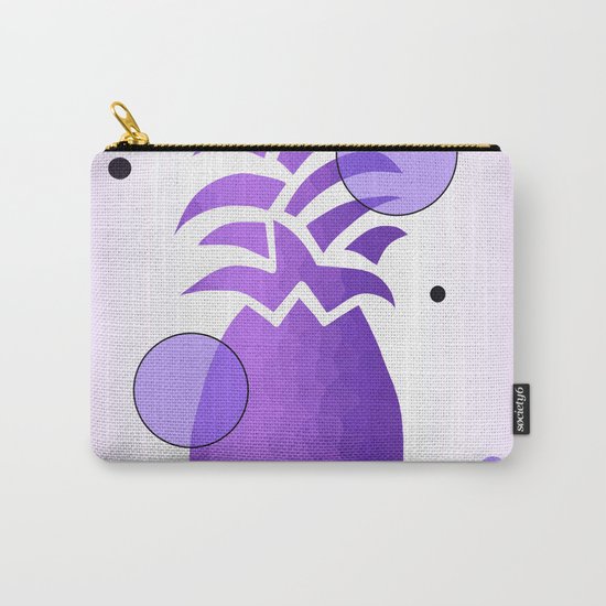 Purple Whimsical Pineapple Carry-All Pouch