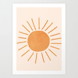 Sun Rays Art Print