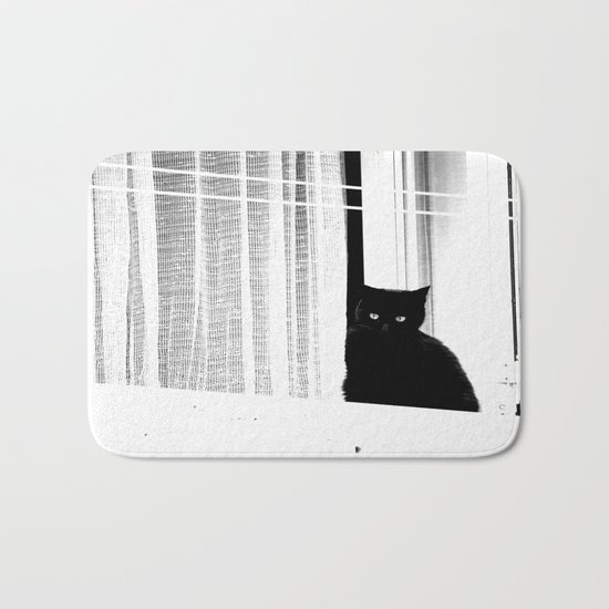 Black Cat Bath Mat