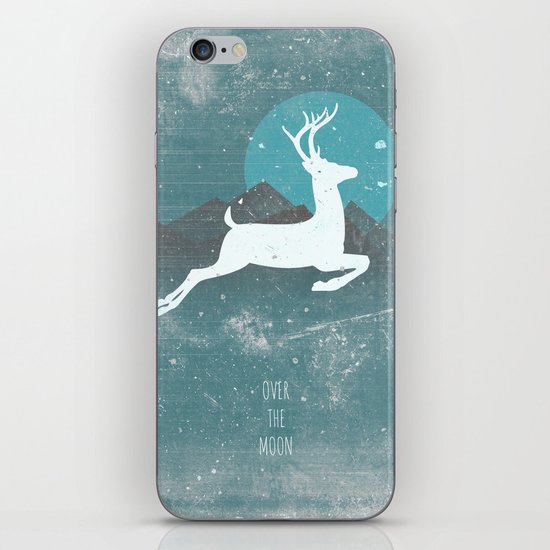 Over The Moon iPhone & iPod Skin