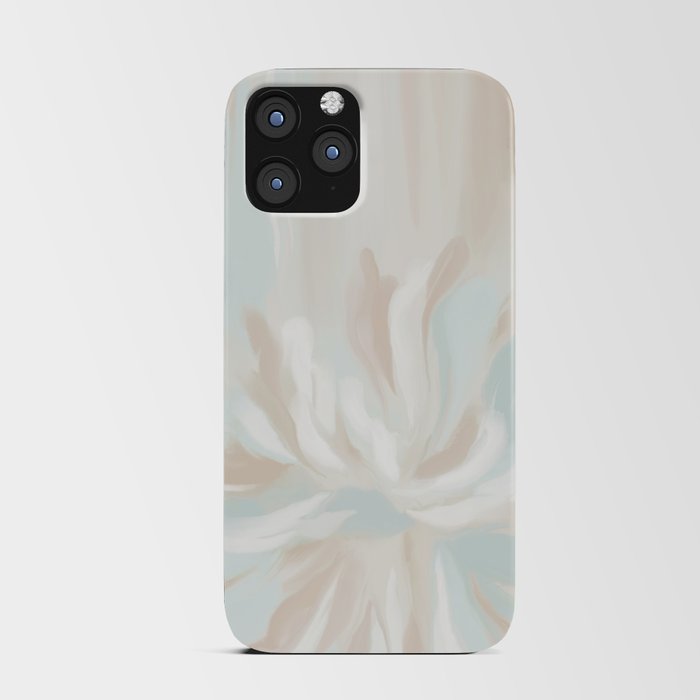 Pastel Pink and Blue Abstract Florals  iPhone Card Case
