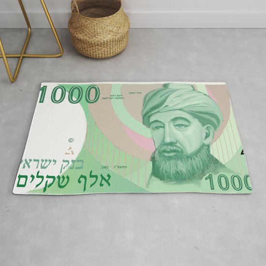1000 Old Shekel Note Bill Rug By Dano77 Society6