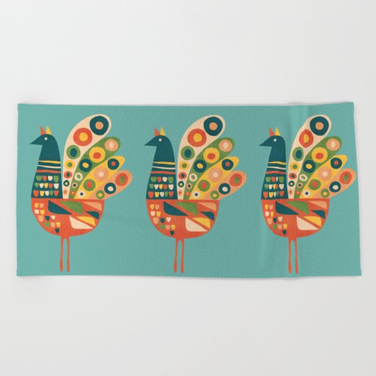 Century Hen Beach Towel