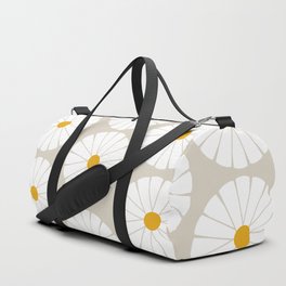 Minimal Botanical Pattern - Daisies Duffle Bag