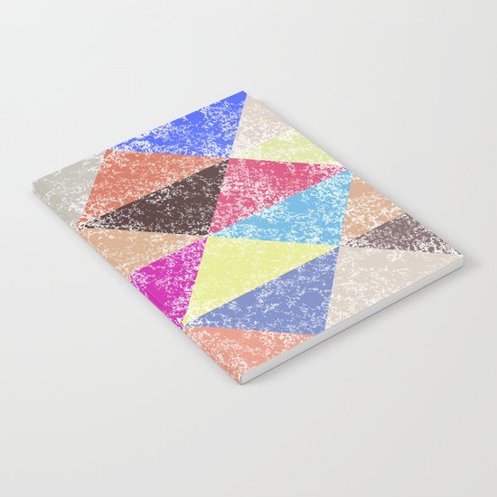 Color texture, Geometric background #2 Notebook
