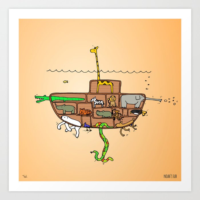 Noah S Ark Submarine Wall Art Nursery Decor Wall Art For Boys
