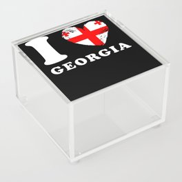 Georgia I Love Georgia Acrylic Box