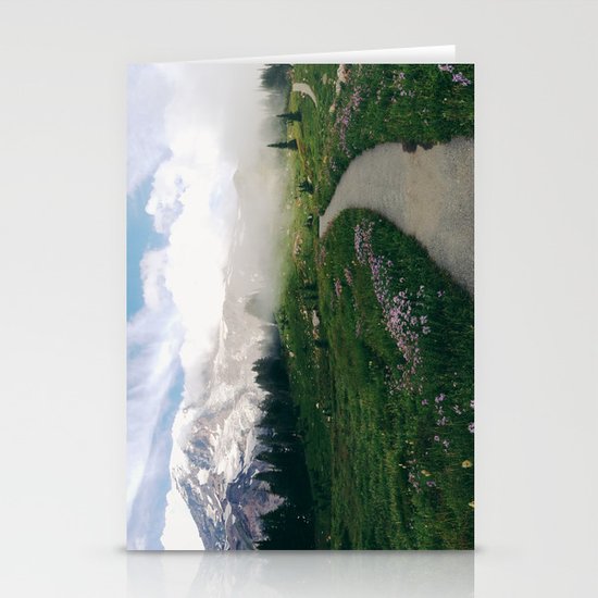 Mt Rainier Path Stationery Cards
