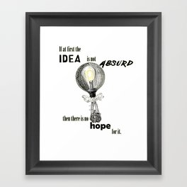 Absurd Idea Framed Art Print