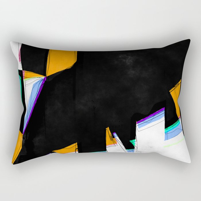 Abstract Geometric Shapes Rectangular Pillow
