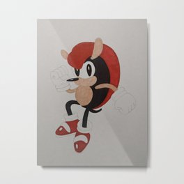 Mighty the Armadillo Metal Print | Miles Tails Prower, Shadow The Hedgehog, Vintage, Knuckles, Drawing, Retro, Sketch, Tails, Shadow, Pencil Drawing 