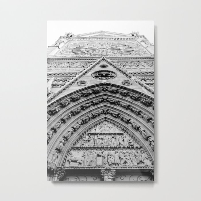 Notre-Dame de Paris Details Metal Print