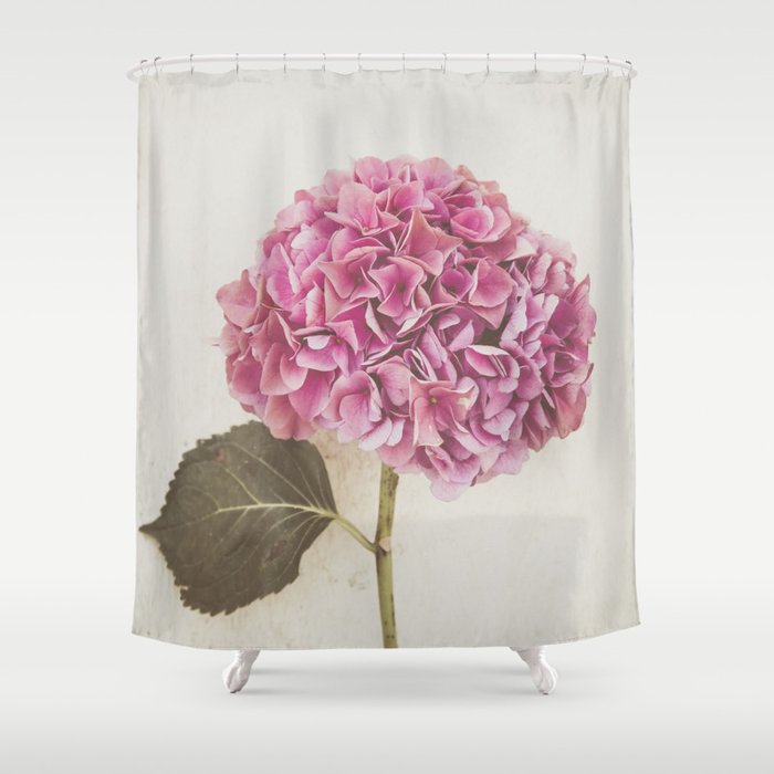 Beautiful Pink Hydrangea Shower Curtain