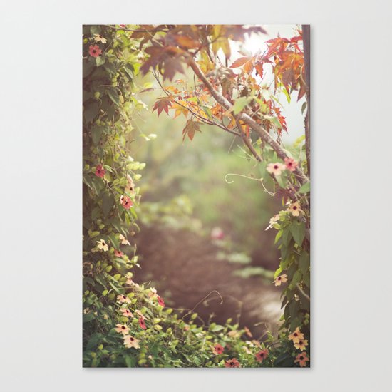 we were talking about the space between us Canvas Print