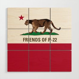 P22 Mountain Lion Flag  Wood Wall Art